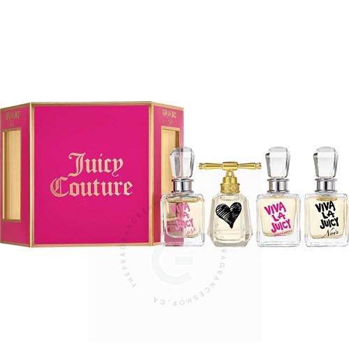 Juicy Couture Viva La juicy 4pcs Gift Set For Her Hexogon Box Juicy Couture 4pcs Mini Gift Set